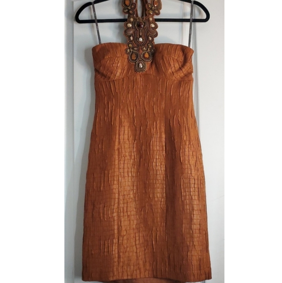 Muse for Boston Proper Embellished Halter Dress - Picture 2 of 5